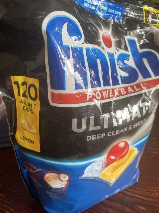 Kapsułki Finish powerball ultimate deep cleane shine 120 sztuk lemon