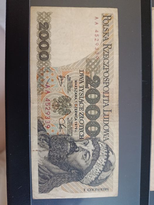Banknoty prl 1975r seria AA bardzo rzadkie.