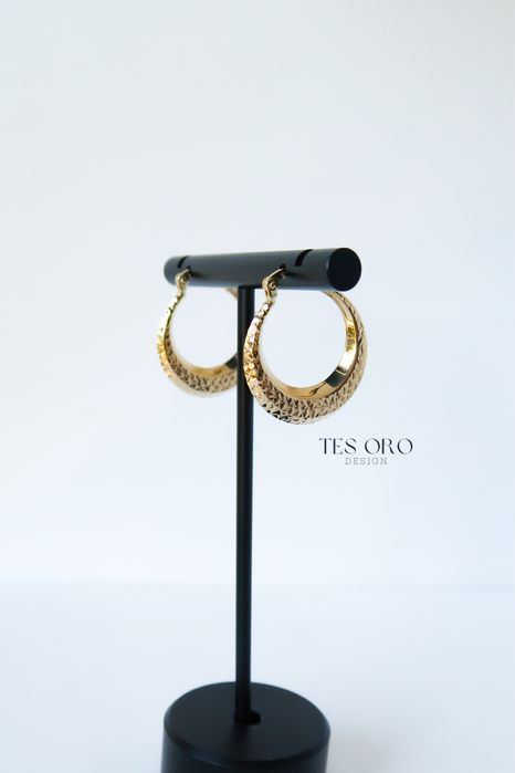 Złote Kolczyki Koła | 2 cm | Próba Złota 585