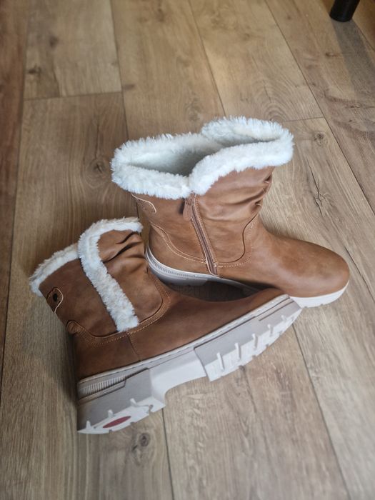 Nowe damskie śniegowce GoSoft roz.41  brązowe z futerkiem