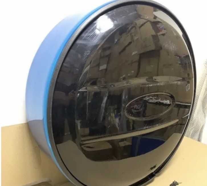 Чехол запаски металлический (нерж) на Mitsubishi 265 65 17 Toyota