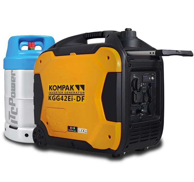 Gerador Kompak Inverter 4.2KW KGG42EiDF Gasolina ou GPL