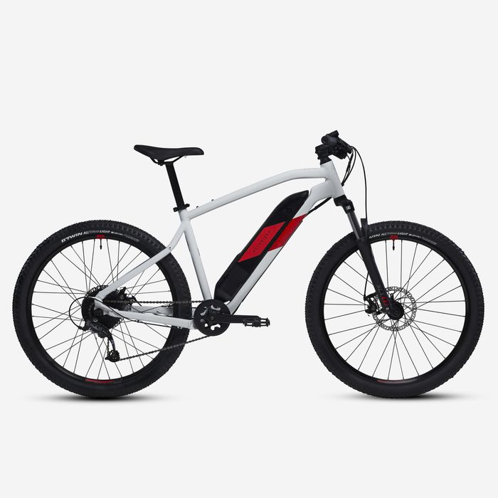 BTT Elétrica Semirrígida 27,5" E-ST 100 Branco/Vermelho