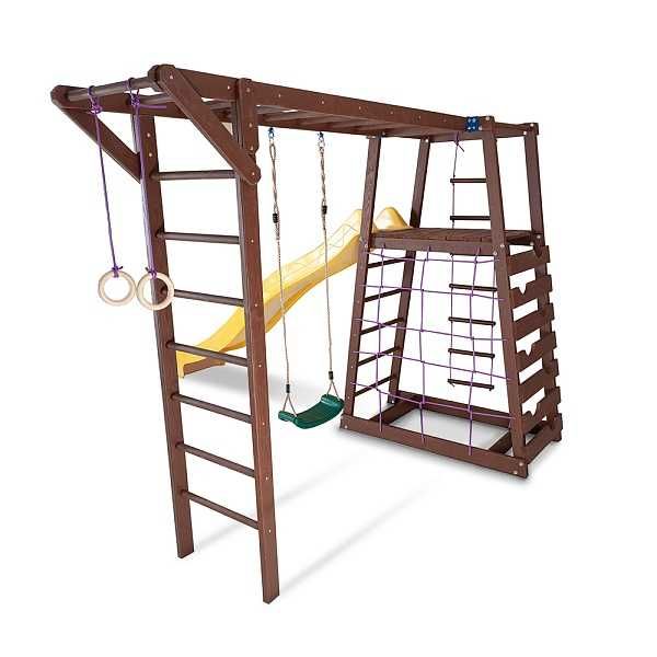 Дитячий майданчик для вулиці SportBaby-26, Горка 3м, гойдалки, рукохід