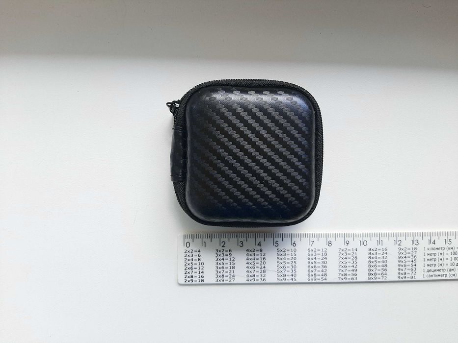 Новый чехол для наушников, кабеля, зарядного, ключей...на молнии 7*7*3