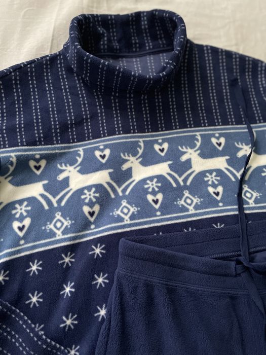 домашній костюм жіночий піжама  фліс UNIQLO XS -S