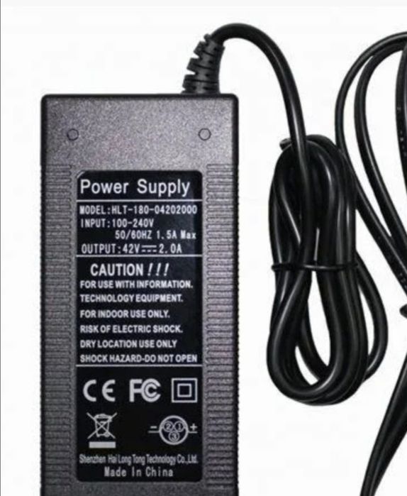 Зарядное устройство 42V 2A для гироборда сигвея гироскутера зарядка