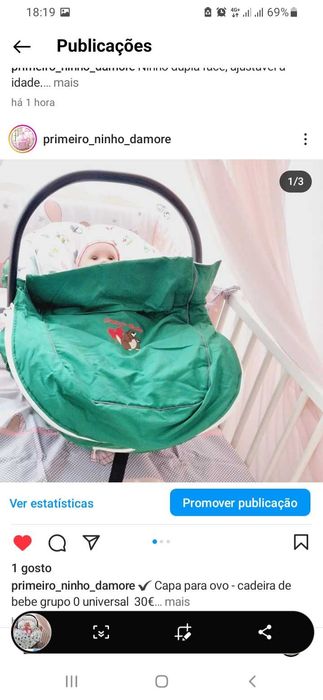 Forra para ovo - cadeira de bebe universal varias cores