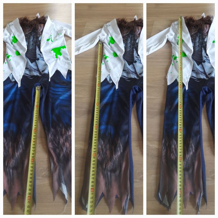 Wilkołak stroj przebranie kostium kombinezon pianka mięśnie 3d 6-7 lat