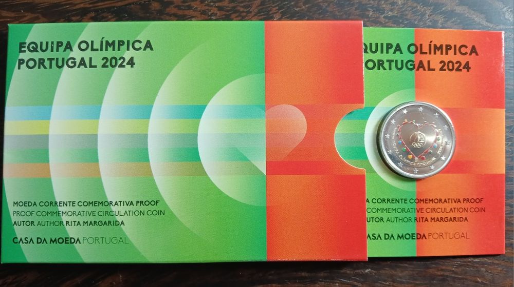 Moeda de 2€ Comemorativa Equipa Olímpica 2024