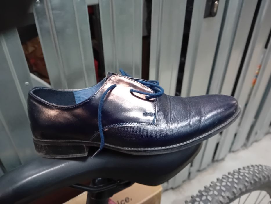 Buty granatowe  chłopięce komunijne