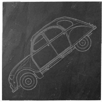 Base de copos em pedra