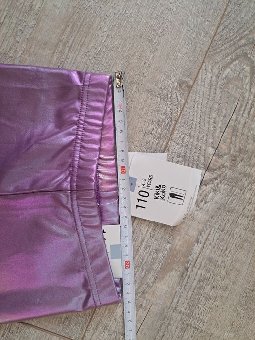 Getry/ legginsy fioletowe mieniące się - rozm 110