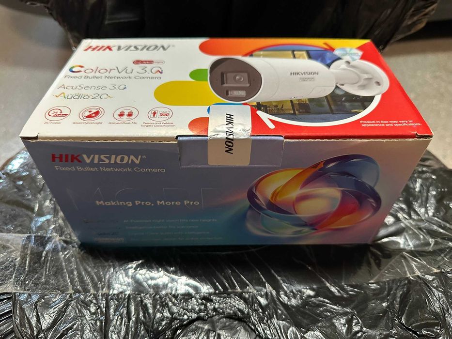 Kamera IP Hikvision DS-2CD2087G3-LI2UY/SRB 2.8mm – ColorVu 8MP Smart Hybrid Light – NOWA, zaplombowana
