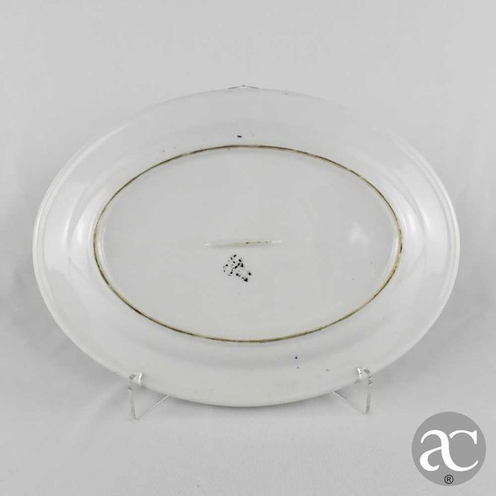 Travessa porcelana da China, Cantão com pagodes e paisagem, Circa 1970