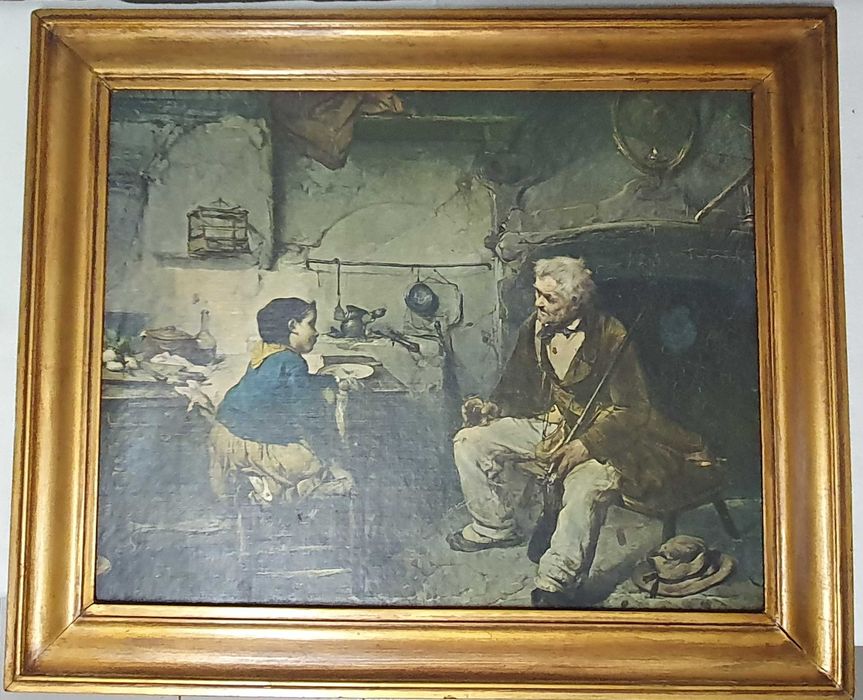 Quadro antigo colecionável - 61x51cm