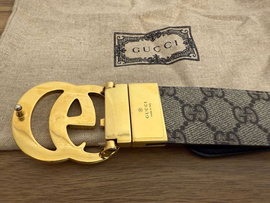 Pasek Gucci dwustronny 115cm oryginalny