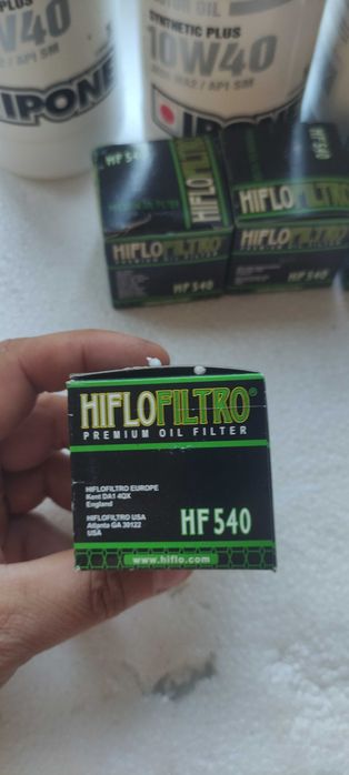 Масло та фільтра для мотоцикла