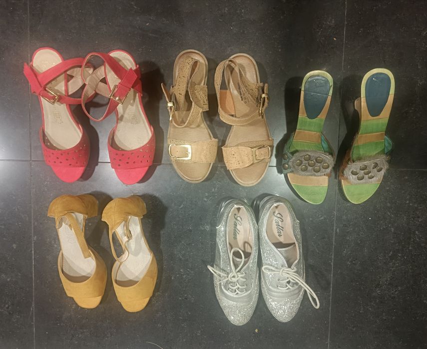 Vários sapatos senhora, novos e usados