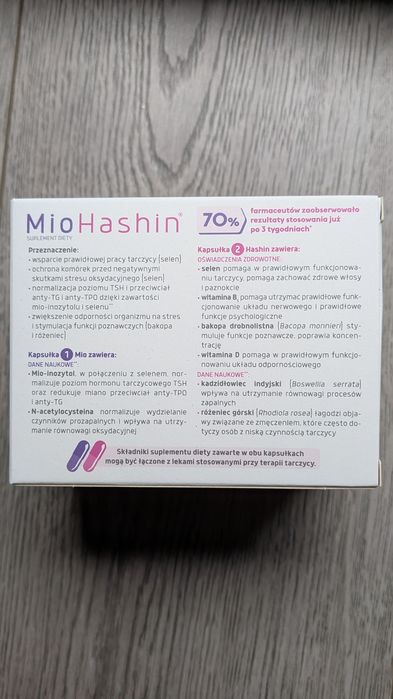 MioHashin suplement diety wsparcie pracy tarczycy tarczyca