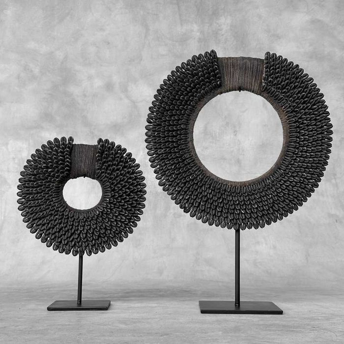 Decoração par de Colares tribais Tolai Papua Nova Guiné