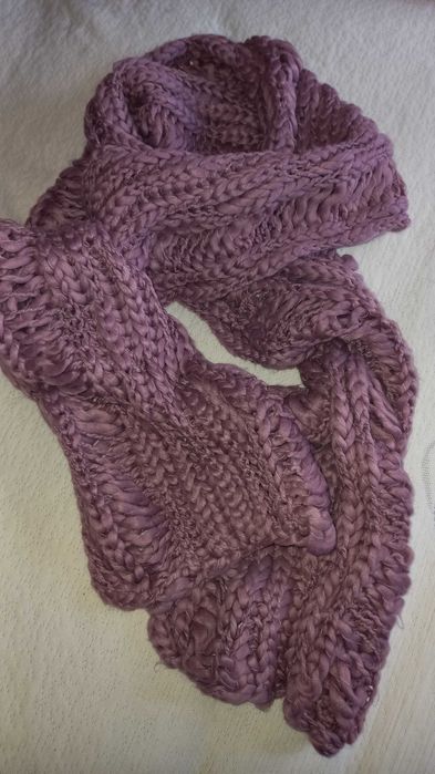 Cachecol quente e fofo, violeta - Natura