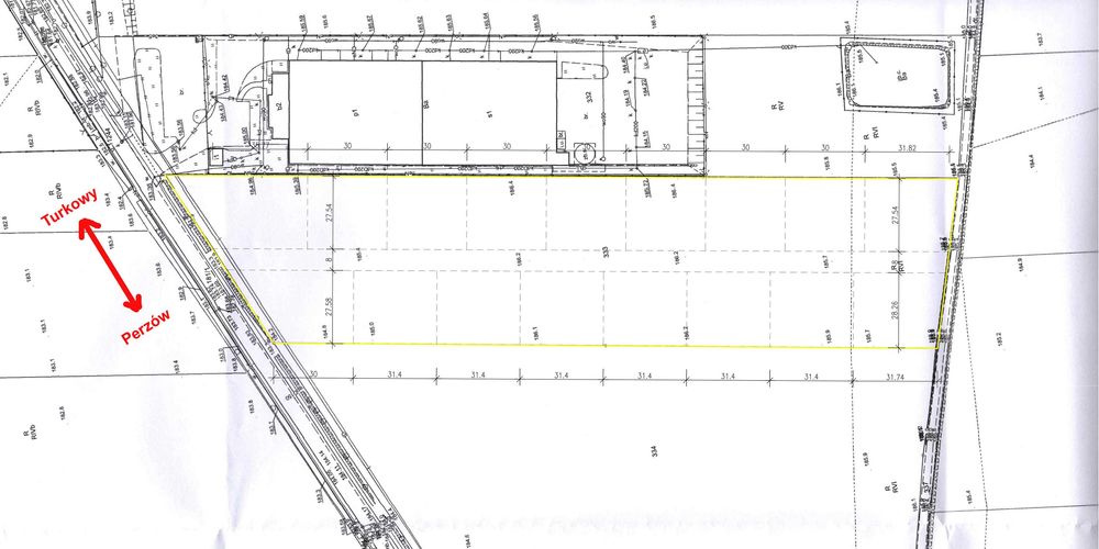 działkl budowlane Perzów - Turkowy
