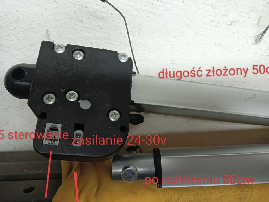 Siłownik elektryczny brama garaż itp