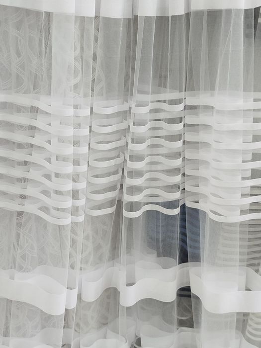 Тюль, фатин зі смужками