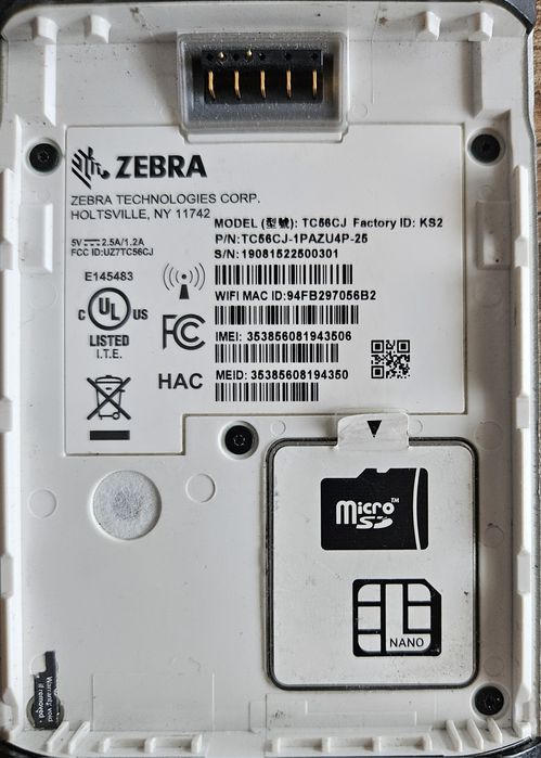 Нова Пошта ТСД Zebra TC56 сканер штрих кодів