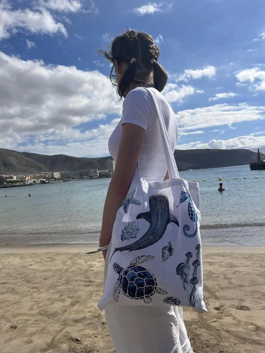 Torba z dowolnym napisem haftem personalizowana imię imiona dzień Mamy Matki torba z nadrukiem haft prezent pamiątka personalizacja