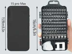 Mini tool box with 115 precision screwdrivers433097523070259201