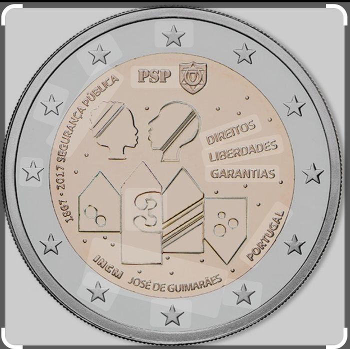 Moeda comemorativa dos "150 anos da PSP"