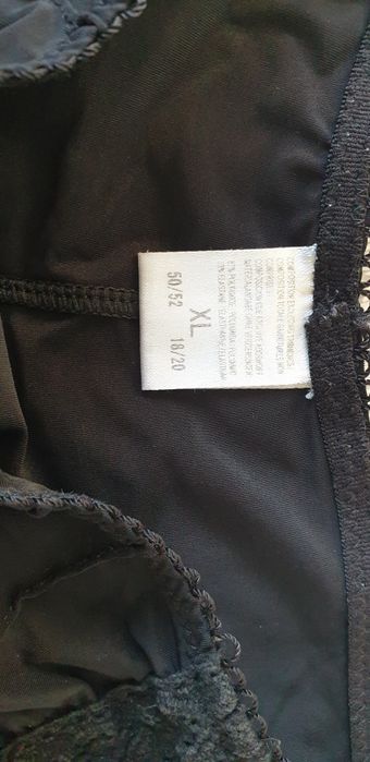 Majtki Damskie Czarne XL