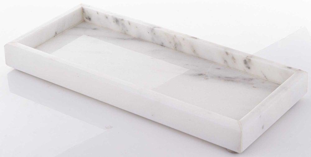 Taca dekoracyjna marmurowa 3x30x13 cm granit Patera ozdobna