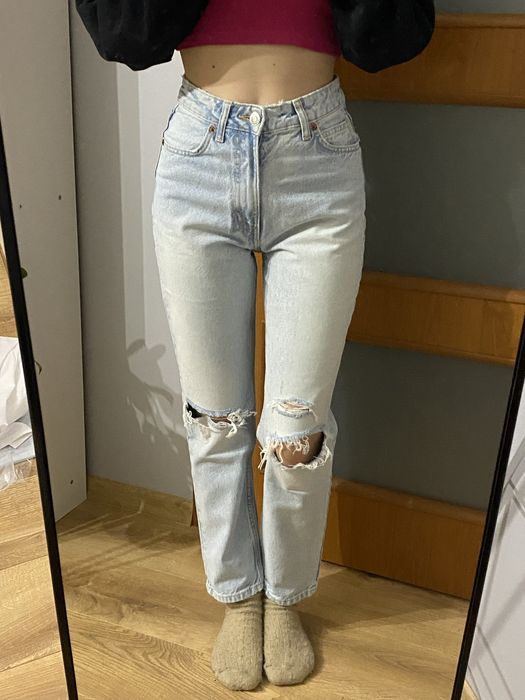 Jeansy zara mom jeans