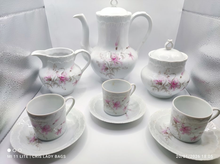 Serviço de Café de porcelana designer Limoges lindíssimo completo