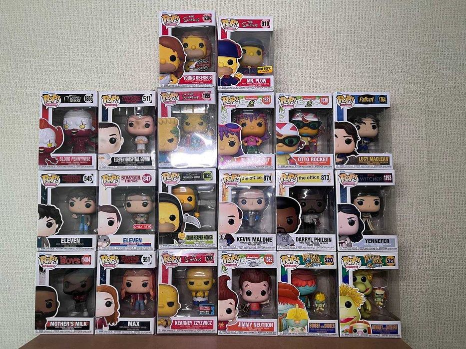 Funko Pop фігурки — The Simpsons, Stranger Things, The Office, IT