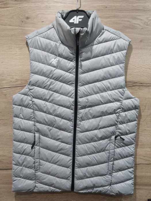Kamizelka bezrękawnik puchowy męski 4F rozmiar M szary