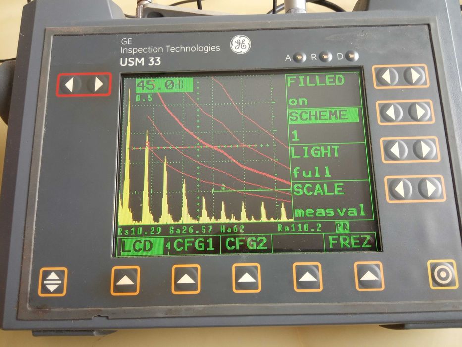 Defektoskop ultradźwiękowy Krautkramer USM33 DAC ndt ut