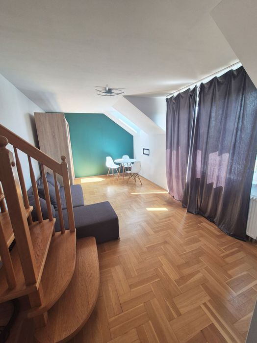Do wynajęcia umeblowane dwupoziomowe klimatyczne mieszkanie o powierzchni 43 m², ul. Soroki.
