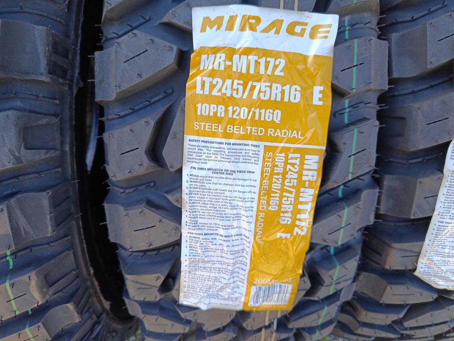 Opony 245/75R16 Mirege MT Nowe 2024