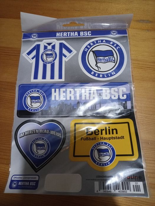 Zestaw naklejek naklejki Hertha BSC vlepki Berlin