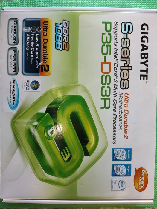 Комплект мат. плата Gigabyte P35-DS3R+Core2DuoE6550+4GgbDDR2800
