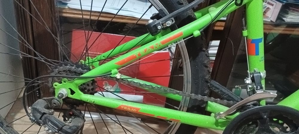 Bicicleta verde roda24