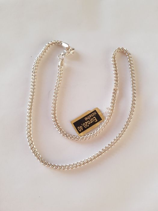 Nowy łańcuszek pancerka stal szlachetna 49cm