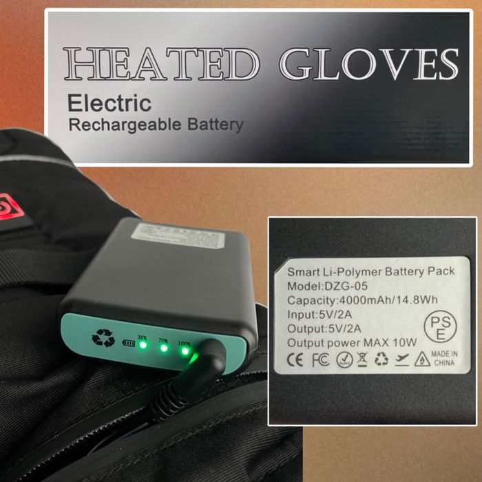 Водонепроникні рукавиці з підвгрівом на акумуляторі