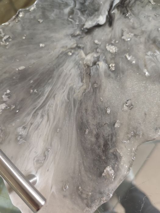 Bandeja brilhante prateada