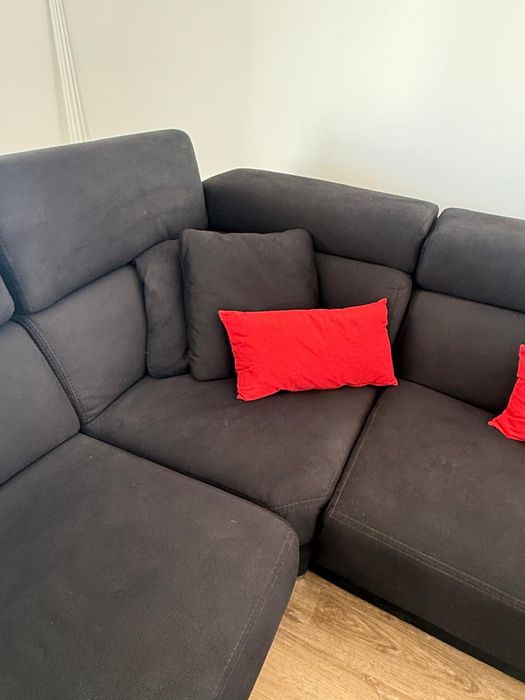 SOFA PRETO 5 lugares e sofa cama