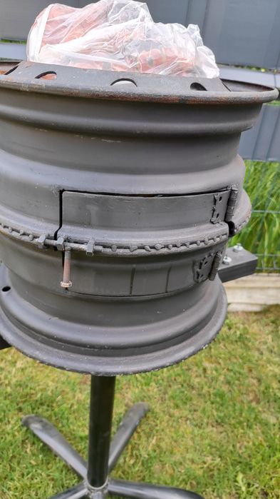 Palenisko DIY oraz żeliwny wok